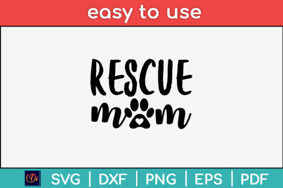 Cat Dog Rescue Mom Paw Print Heart Svg Review