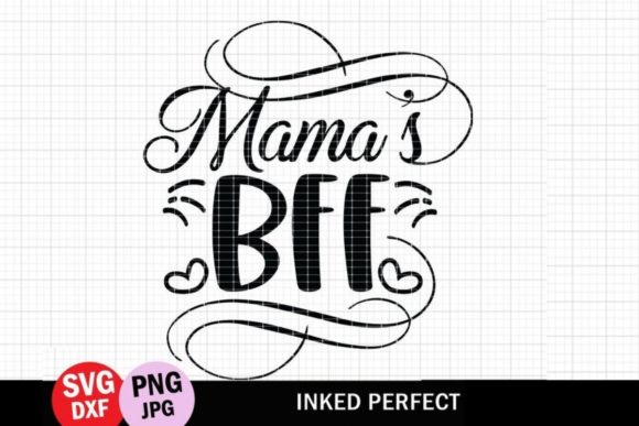 Mama's BFF: A Playful Font for Heartfelt Embroidery