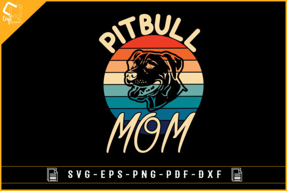 Pitbull Mom T-shirt Sublimation Dog Design Review